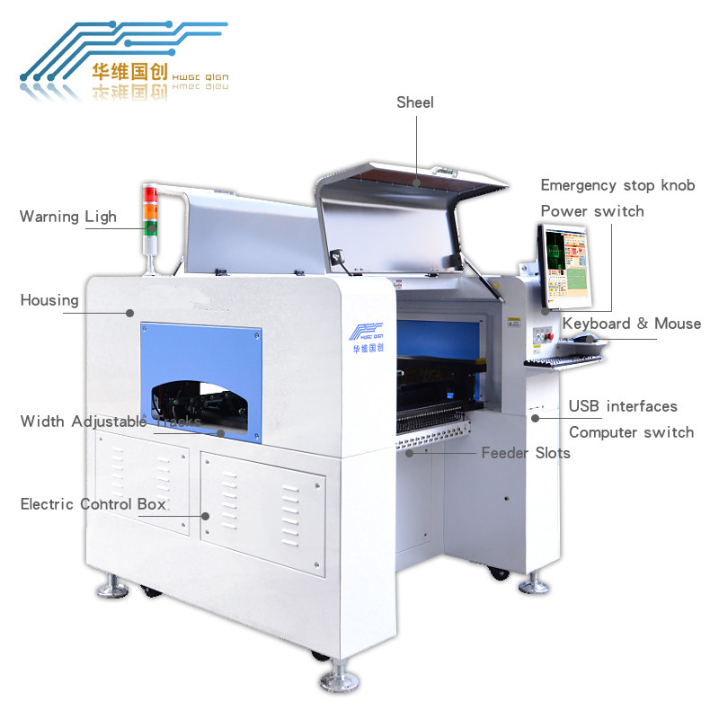 Smt PNP Small Pick And Place Machine PCB Assembly Machine Panasonic Controler