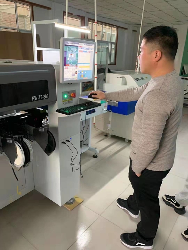 PCB Led Assembly Line HWGC High Speed Pick And Place Machine 26000pcs/H